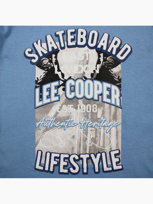 Lee Cooper - T-shirt manches courtes garçon avec imprime skateboard - Kiabi