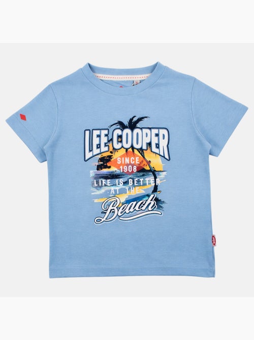 Lee Cooper - T-shirt manches courtes garçon avec motif plage - Kiabi