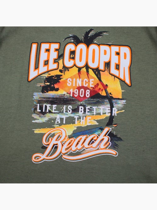 Lee Cooper - T-shirt manches courtes garçon avec motif plage - Kiabi