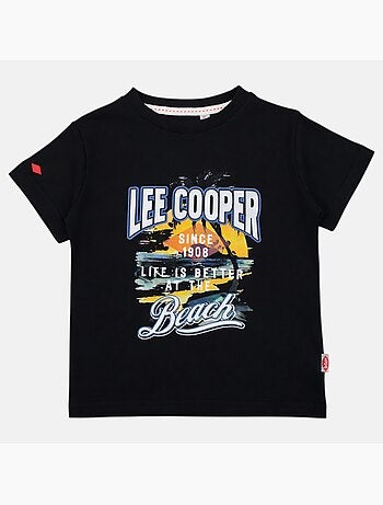 Lee Cooper - T-shirt manches courtes garçon avec motif plage