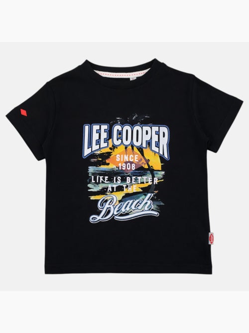 Lee Cooper - T-shirt manches courtes garçon avec motif plage - Kiabi