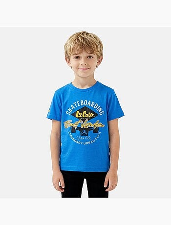 Lee Cooper - T-shirt manches courtes garçon avec imprimé