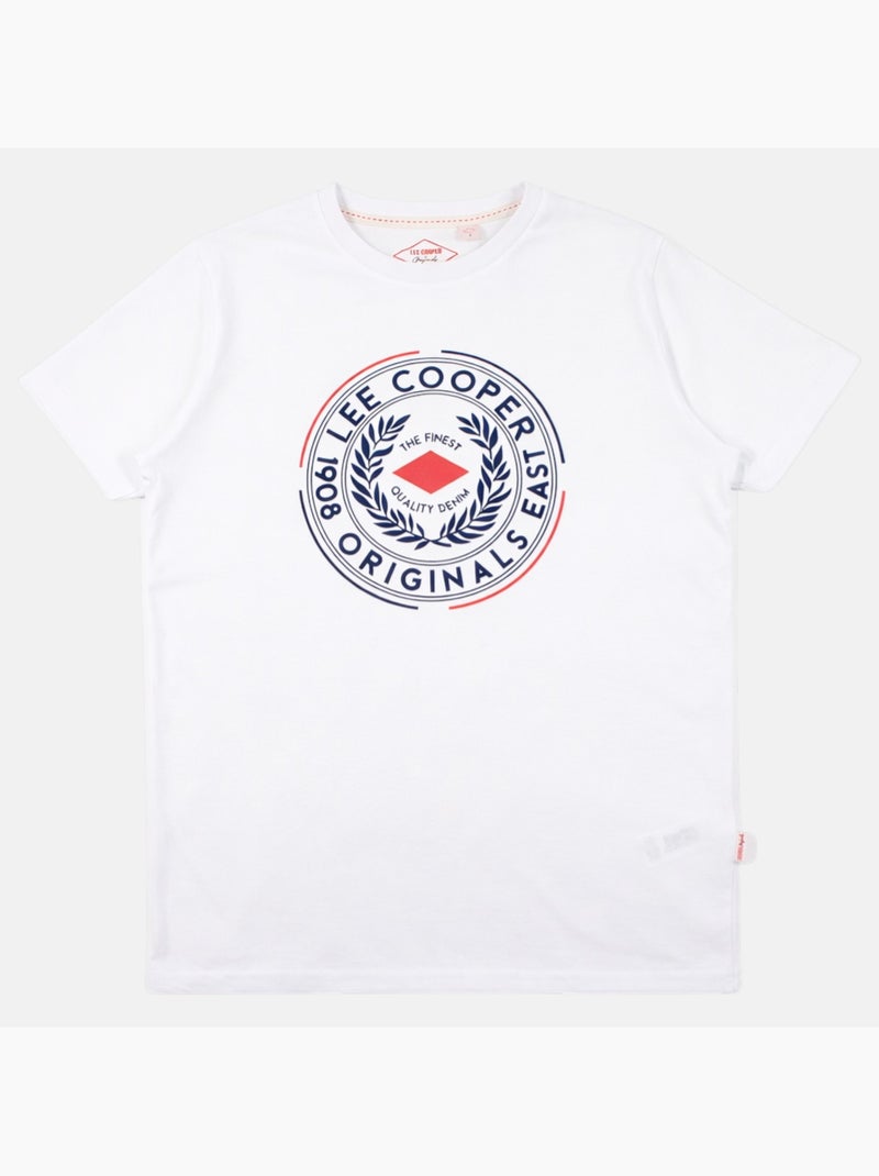 Lee Cooper - T-shirt manches courtes homme Blanc - Kiabi