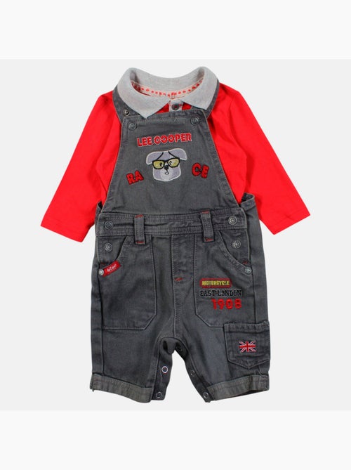 Lee Cooper - T-shirt manches longues avec salopette - Kiabi Lee Cooper - T-shirt manches longues avec salopette - Kiabi