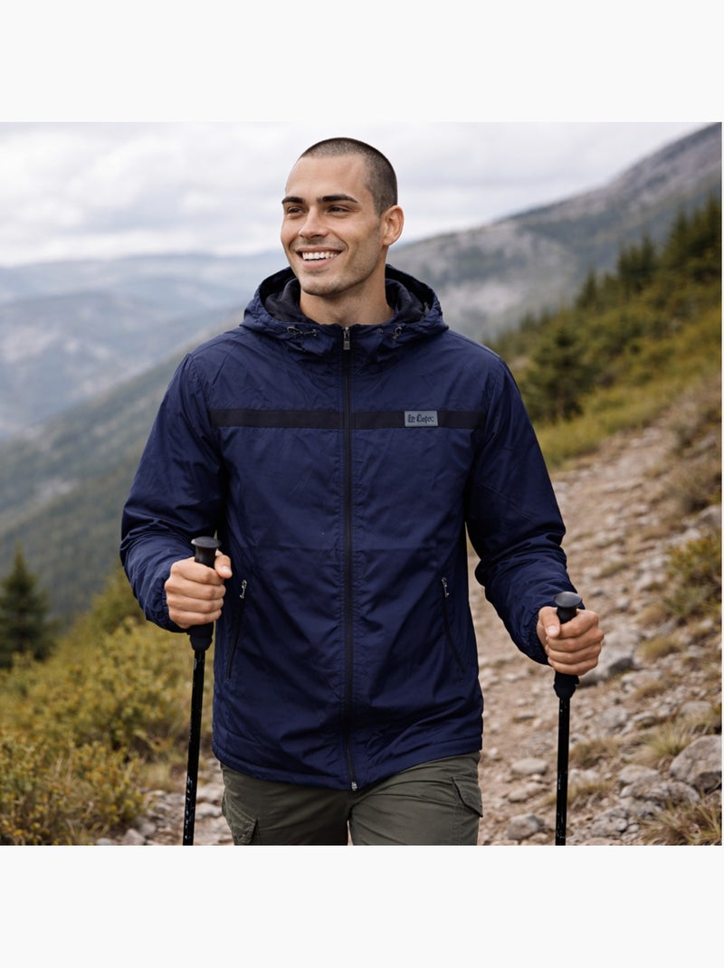 Lee Cooper - Veste coupe vent à capuche homme Bleu marine - Kiabi
