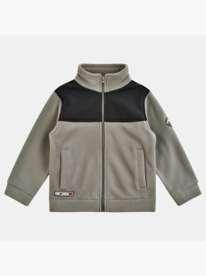 Lee Cooper - Veste polaire garçon au style casual Kaki - Kiabi