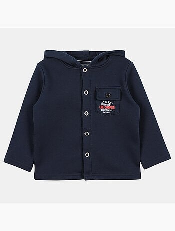 Lee Cooper - Veste sweat à capuche boutonnée garçon