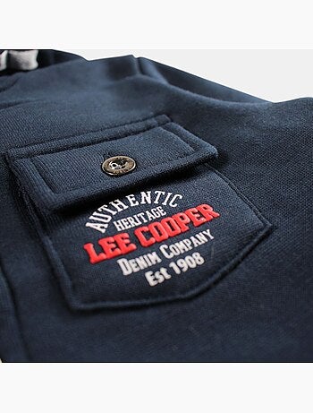 Lee Cooper - Veste sweat à capuche boutonnée garçon