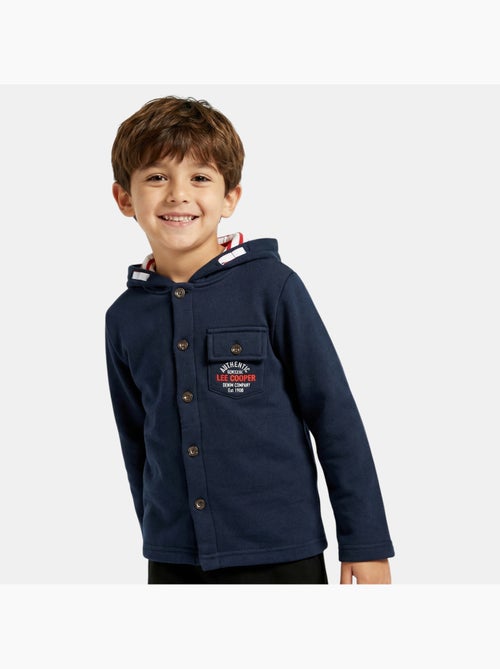 Lee Cooper - Veste sweat à capuche boutonnée garçon - Kiabi Lee Cooper - Veste sweat à capuche boutonnée garçon - Kiabi