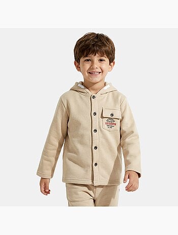 Lee Cooper - Veste sweat à capuche boutonnée garçon