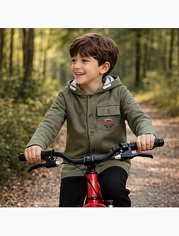 Lee Cooper - Veste sweat à capuche boutonnée garçon