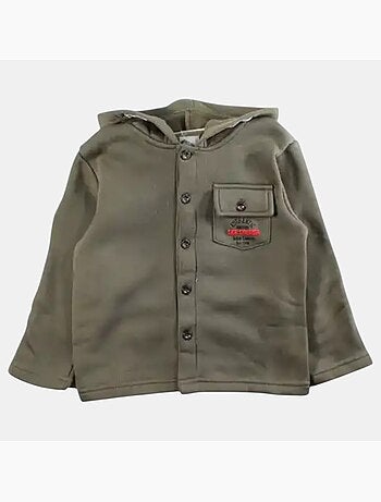Lee Cooper - Veste sweat à capuche boutonnée garçon