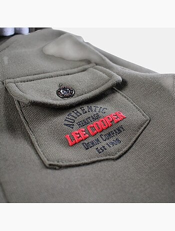 Lee Cooper - Veste sweat à capuche boutonnée garçon
