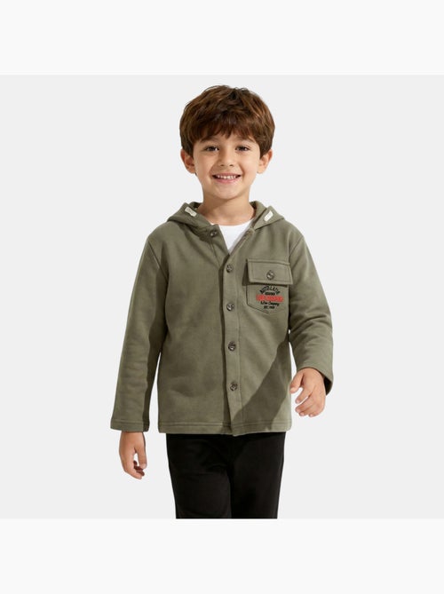Lee Cooper - Veste sweat à capuche boutonnée garçon - Kiabi