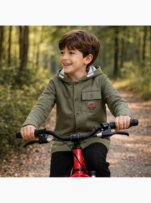 Lee Cooper - Veste sweat à capuche boutonnée garçon - Kiabi
