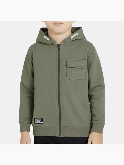 Lee Cooper - Veste sweat à capuche garçon imprimée - Kiabi Lee Cooper - Veste sweat à capuche garçon imprimée - Kiabi