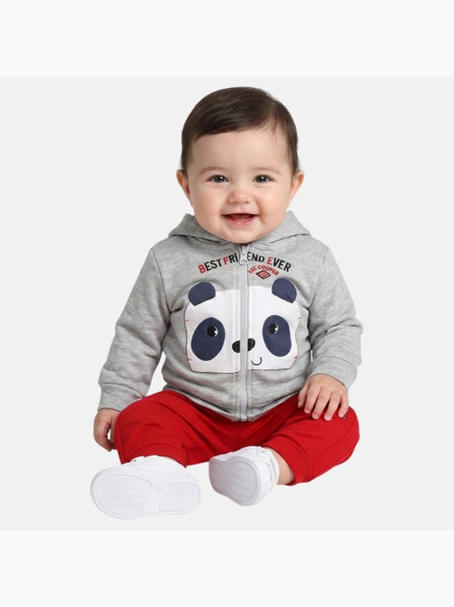 Lee Cooper - Veste sweat ? capuche imprim? panda avec pantalon - Kiabi