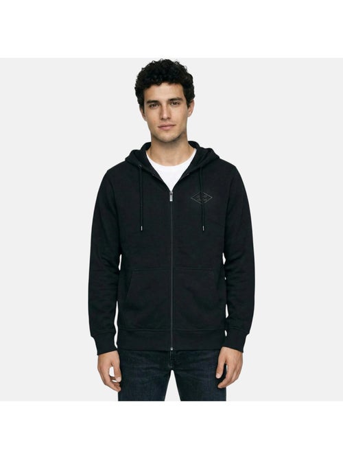 Lee cooper - veste zippée à capuche, finitions bord-côte - Kiabi