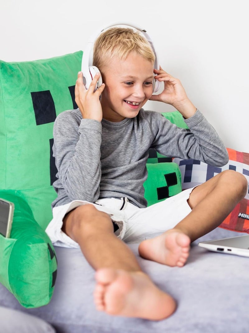 Leeskussen 'Creeper' met hoge rugleuning en armleuningen 'Roba' - Minecraft Groen - Kiabi
