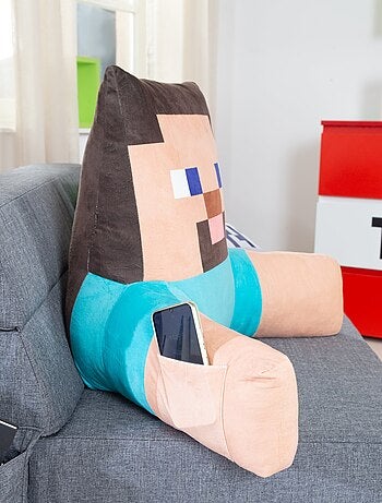 Leeskussen 'Creeper' met hoge rugleuning en armleuningen 'Roba' - Minecraft