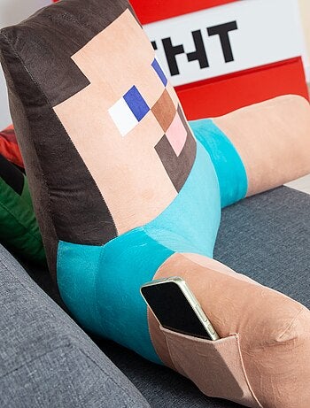Leeskussen 'Creeper' met hoge rugleuning en armleuningen 'Roba' - Minecraft
