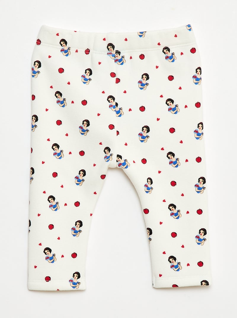Legging à motif all-over 'Disney' en velvet Blanc - Kiabi