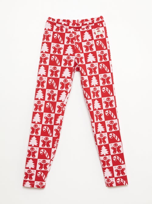 Legging à motif all-over Noël en coton - Kiabi
