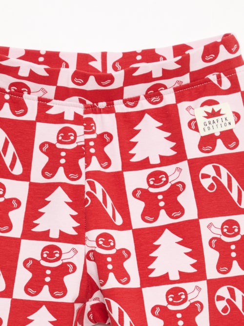 Legging à motif all-over Noël en coton - Kiabi