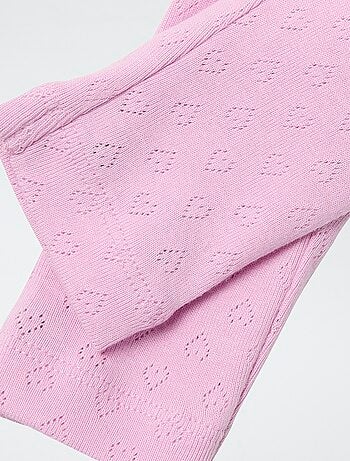 Legging à petits cœurs ajourés 'Guppy'