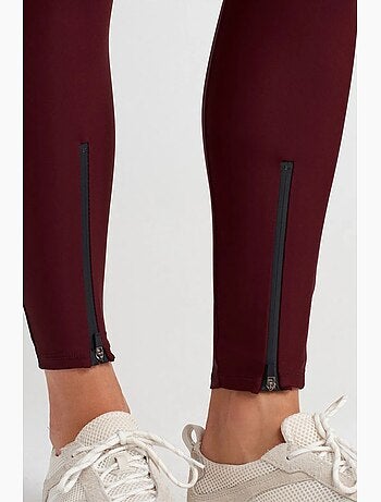 Legging à taille haute, jambe skinny et fermeture zippée dilvin