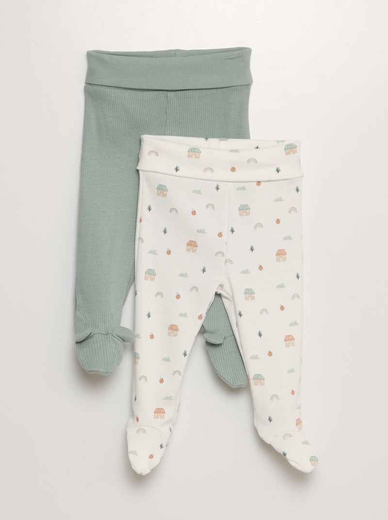 Legging avec pieds Blanc - Kiabi