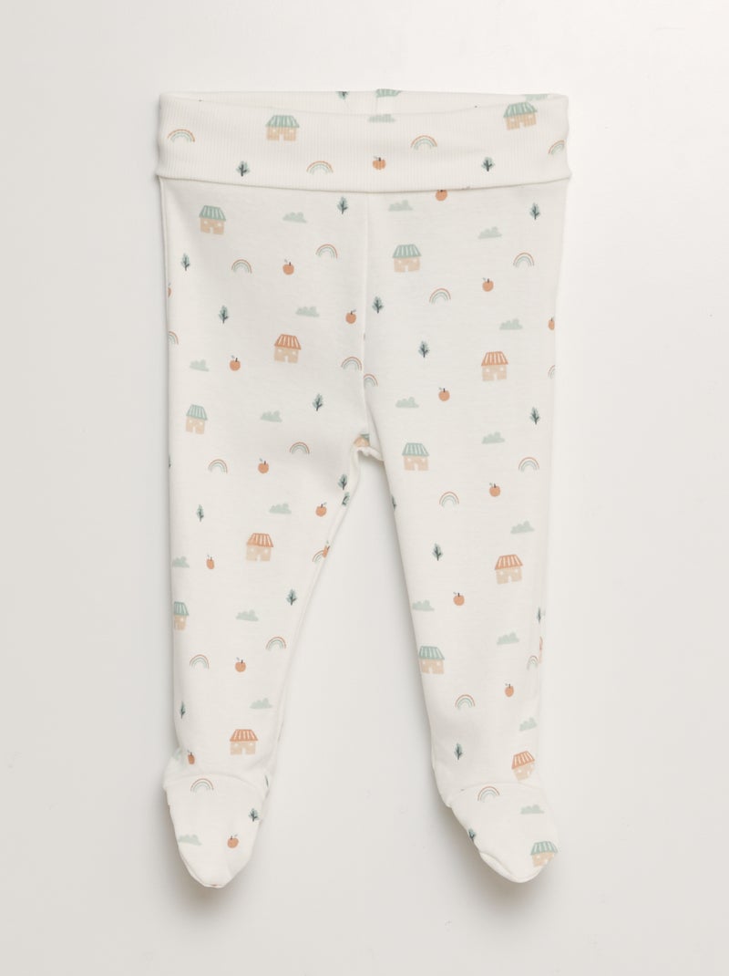 Legging avec pieds Blanc - Kiabi