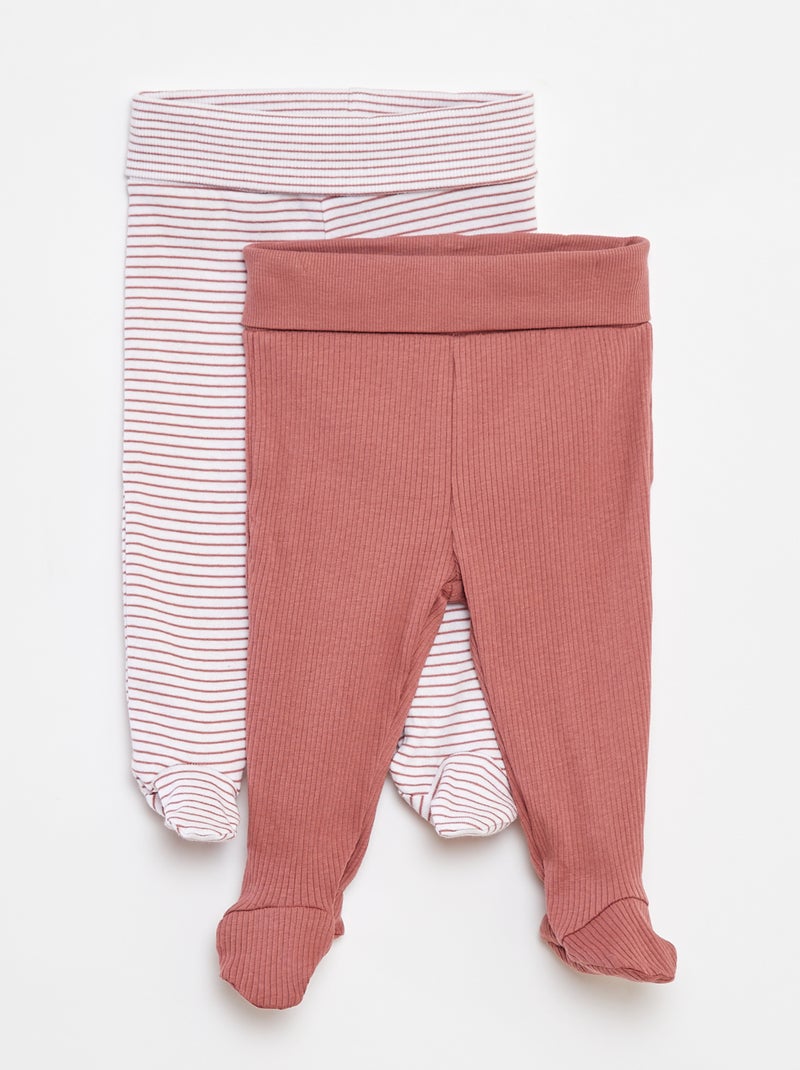 Legging avec pieds Rose - Kiabi