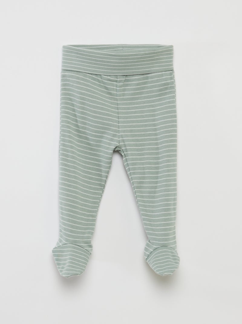 Legging avec pieds VERT - Kiabi