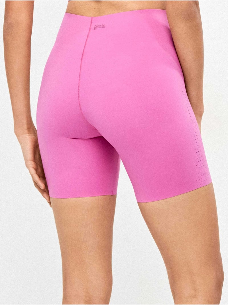 Legging biker réalisé en tissu sculptant qui définit et stylise Rose - Kiabi