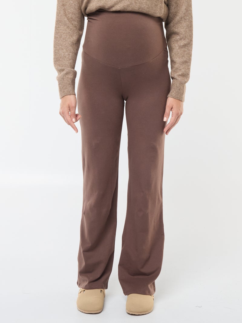 Legging bootcut de maternité Marron - Kiabi