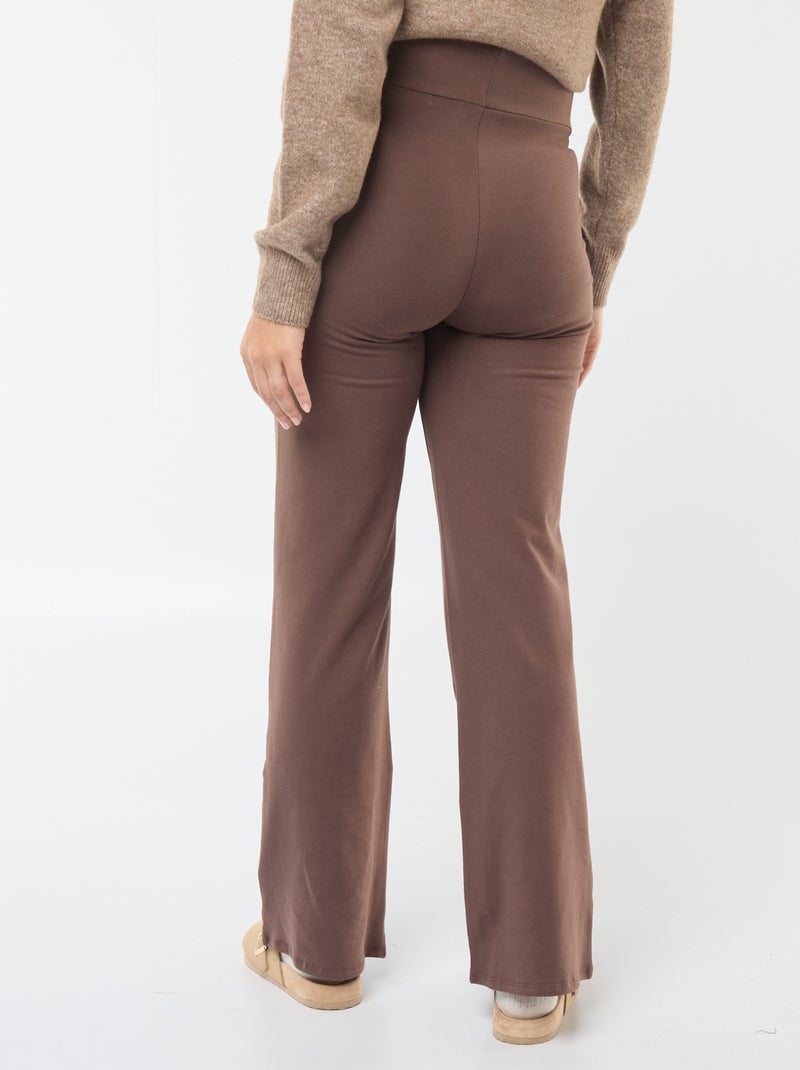Legging bootcut de maternité Marron - Kiabi