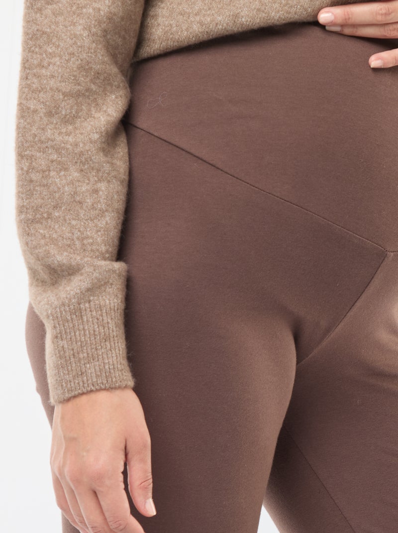 Legging bootcut de maternité Marron - Kiabi
