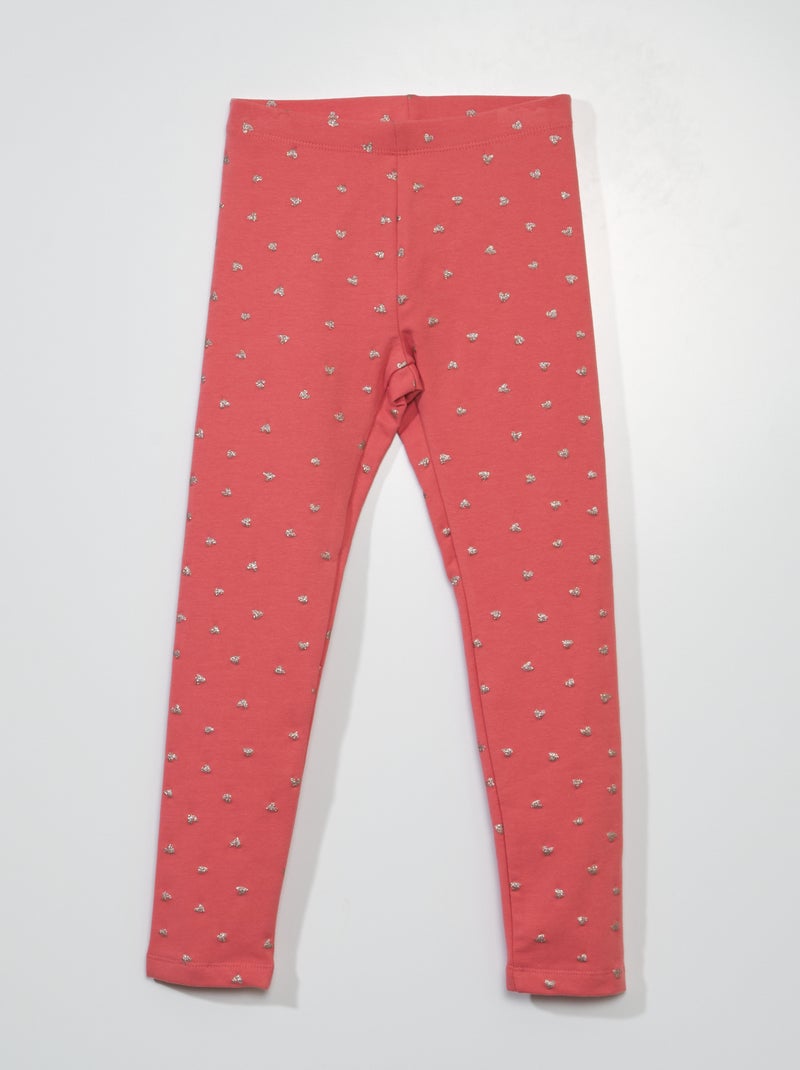 Legging chaud à taille élastiquée Rose - Kiabi