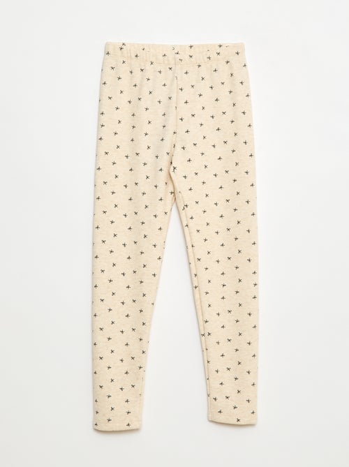 Legging chaud imprimé intérieur velours - Kiabi