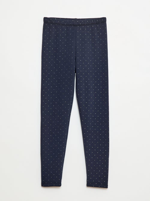 Legging chaud imprimé intérieur velours - Kiabi