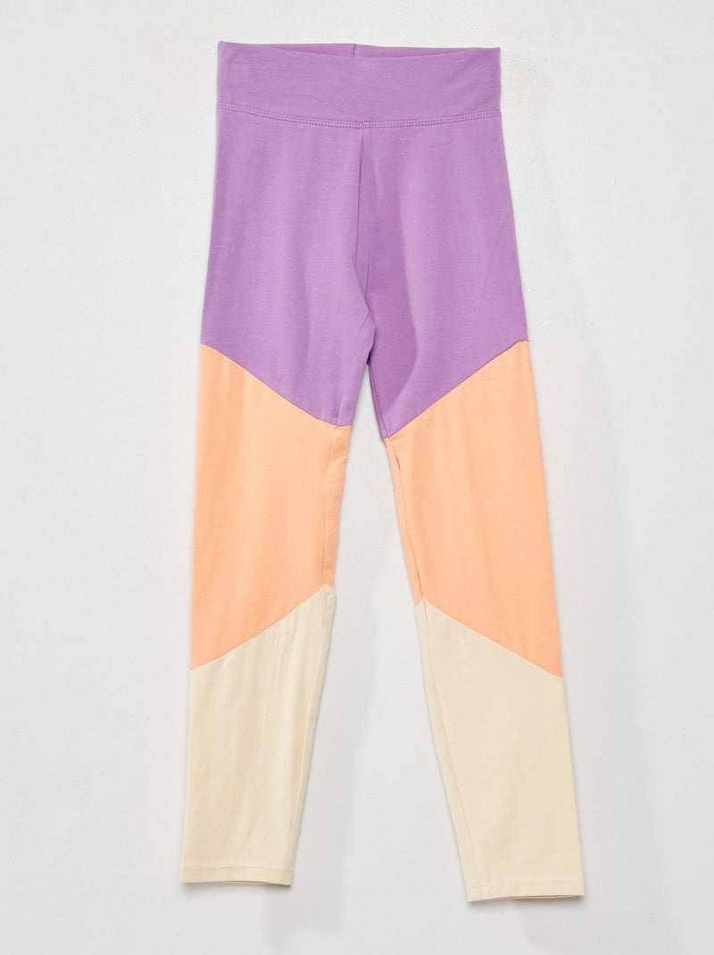 Legging 'color-block' Violet - Kiabi