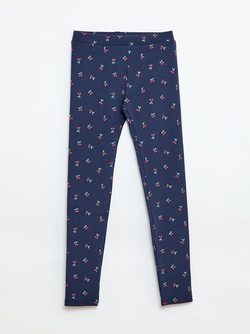 Legging côtelé à motif - Kiabi