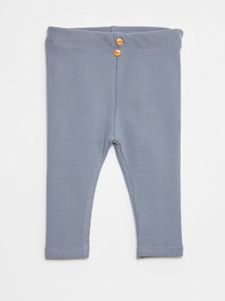 Legging côtelé avec boutons