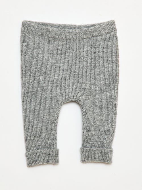 Legging côtelé avec boutons - Kiabi