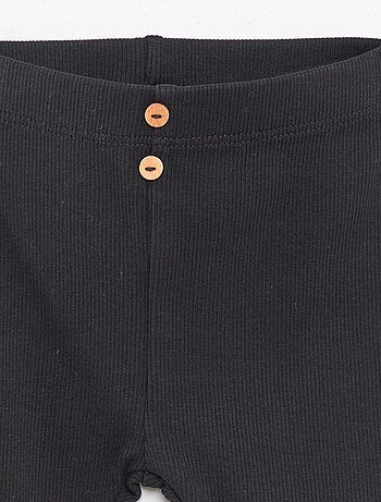 Legging côtelé avec boutons