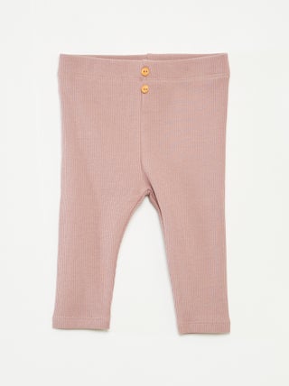 Legging côtelé avec boutons