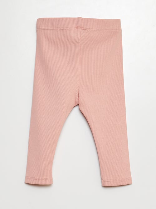 Legging côtelé avec boutons - Kiabi