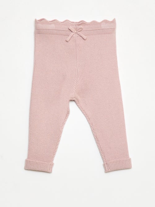 Legging côtelé avec nœud fantaisie - Kiabi Legging côtelé avec nœud fantaisie - Kiabi