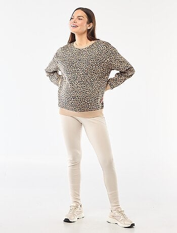 Legging côtelé de maternité